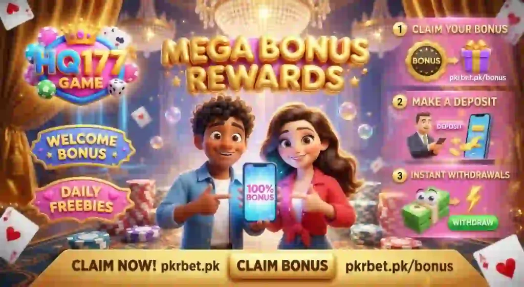 HQ177 Game refer and earn bonus screen.