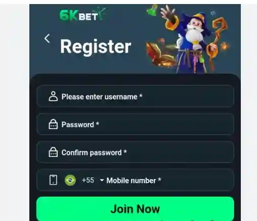 6kbet registration method Interface