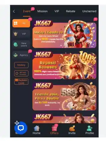 JK877 Game bounces Screen