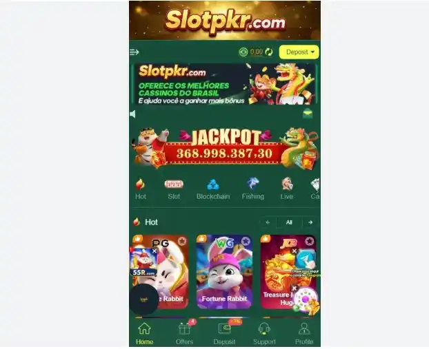 Slotpkr jackport Screen