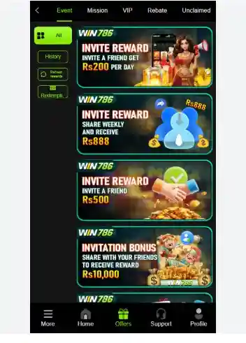 Win786 refer and earn