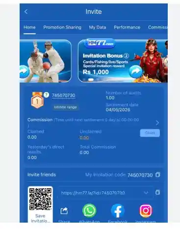 Hm77 game refer and earn